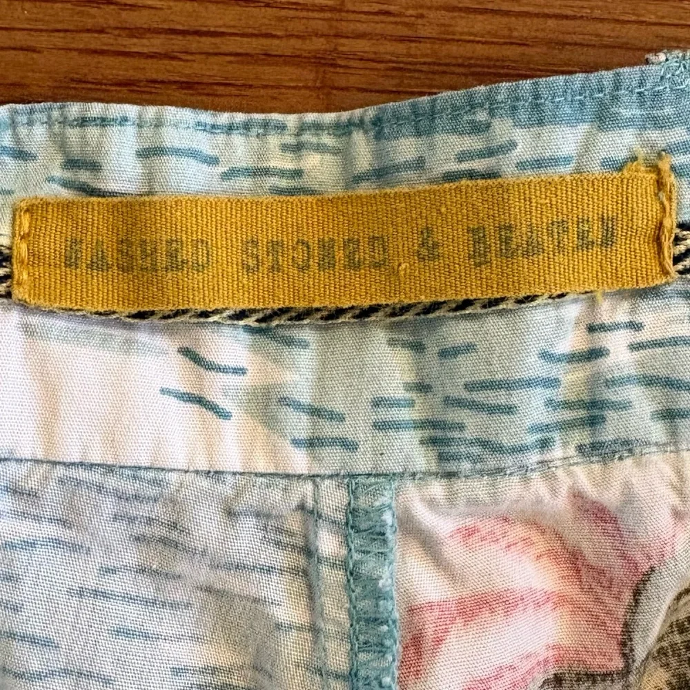Vintage Island Print Shorts - Charleston SC - Coastal Preppy Resort Style